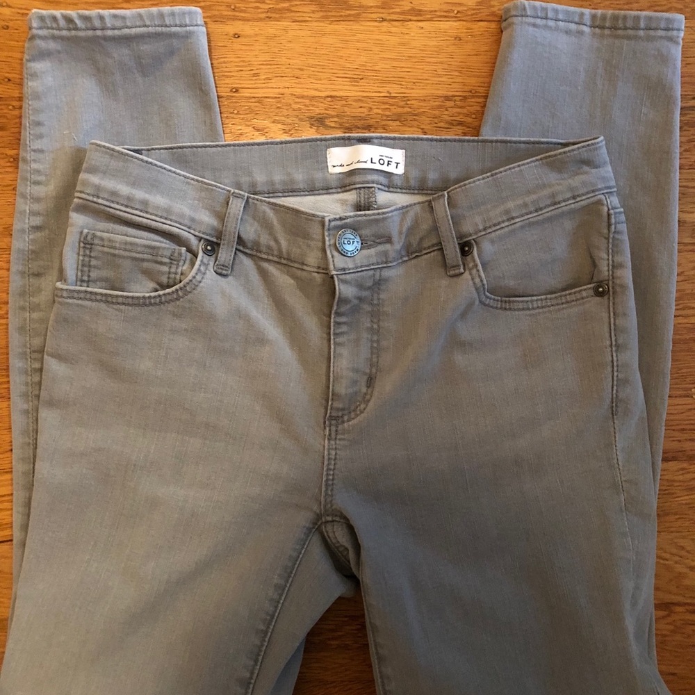 Loft modern skinny denim in grey wash
